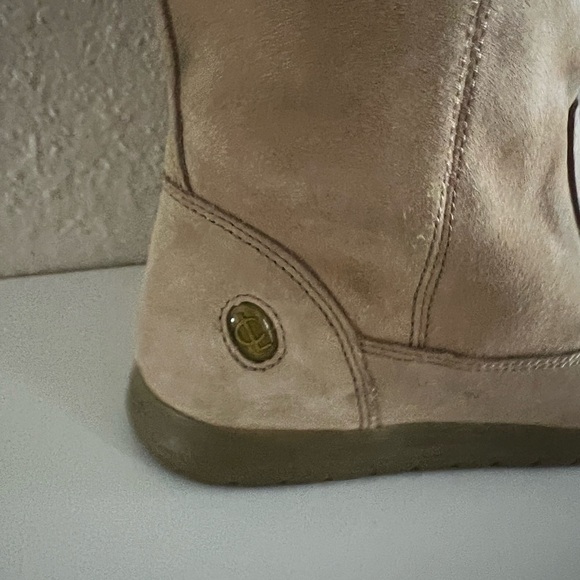 Coach Suede Boots with Logo Detail - Picture 3 of 11